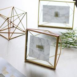 現代幾何立體金屬相框