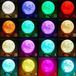 創意充電3D月球燈