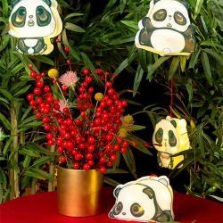 DIY熊貓手提燈籠