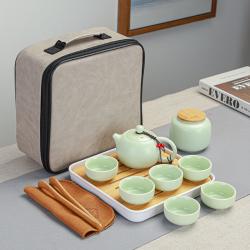 陶瓷收納旅行茶具套裝